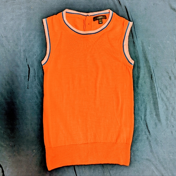 Orange JCrew Sweater Vest Top - Picture 12 of 12